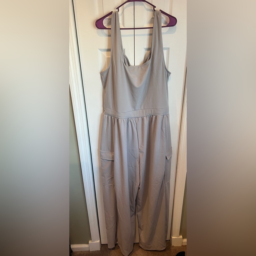 Cargo Wide Leg Jumpsuit
